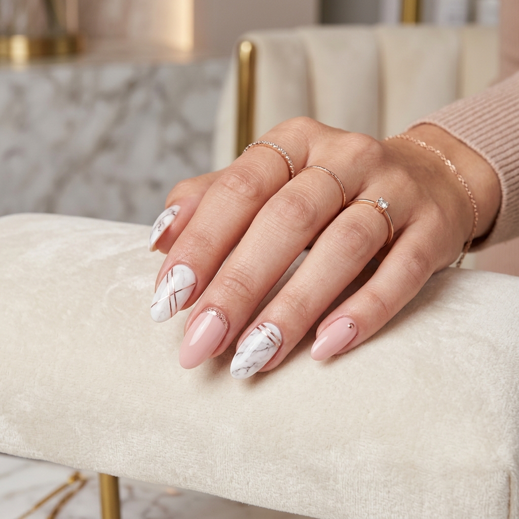 Uñas acrílicas premium de diseño exclusivo por Michelle